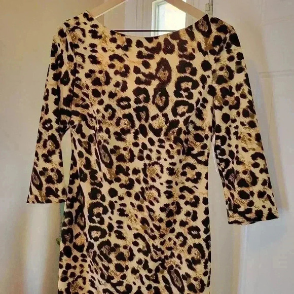 NWT Premier Amour Lepard/Cheetah Print Bodycon Dress, Size 10 - Picture 2 of 11